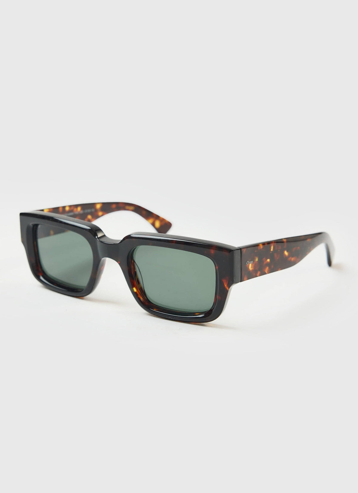 P002-E20 Demi Brown Tortoise Sunglasses - Bottle Green Lenses | Percival Exclusive