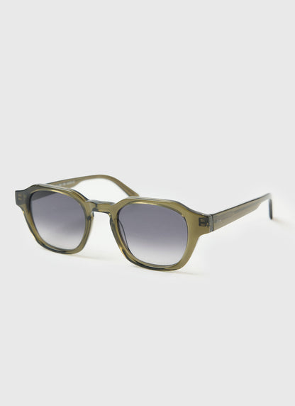 P001-E52 Olive Green Sunglasses - Light Brown Lenses | Percival Customer Favorite