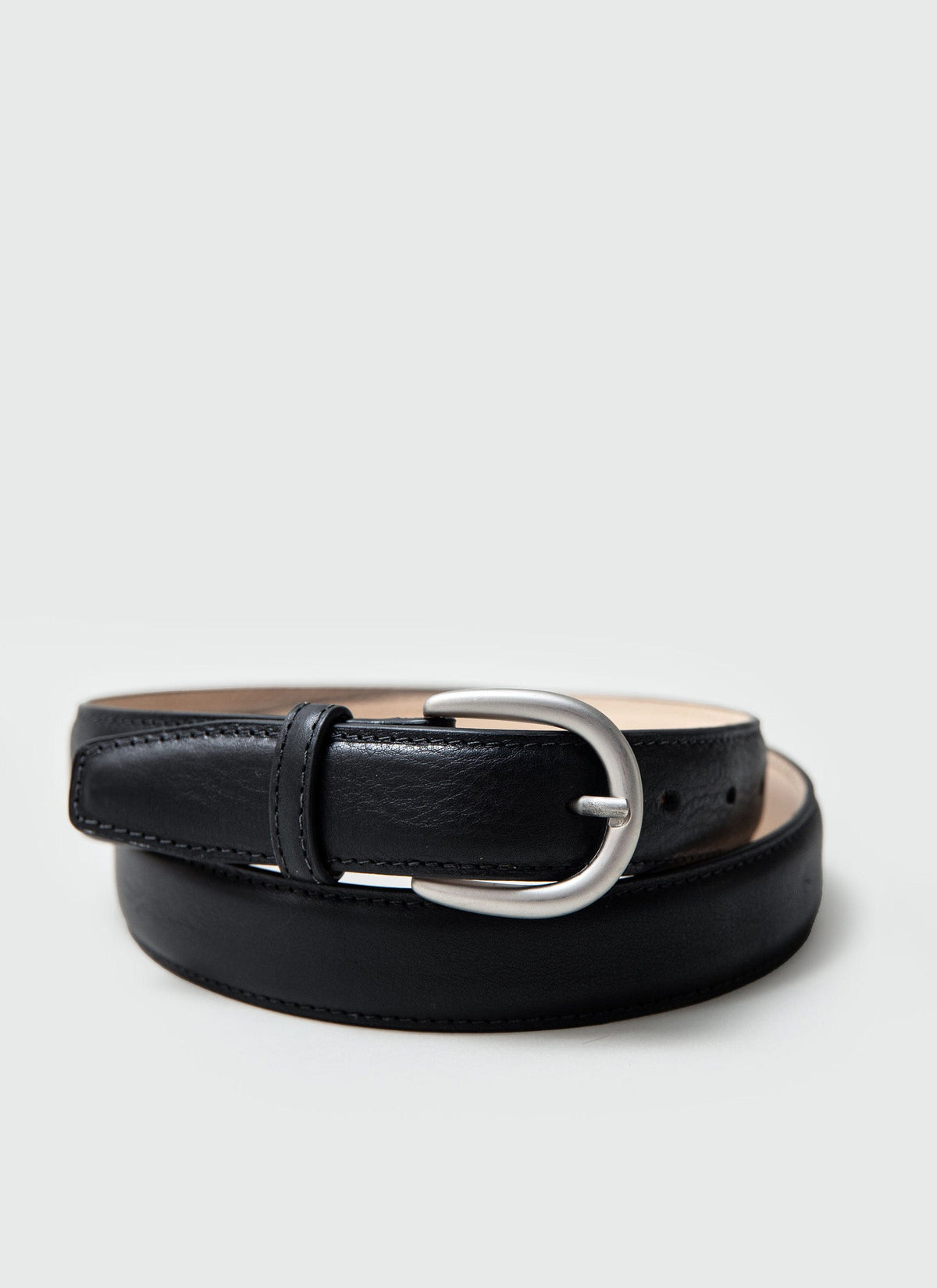 Men's Leather Dress Belt - Made in England - Black | Percival Top Pick