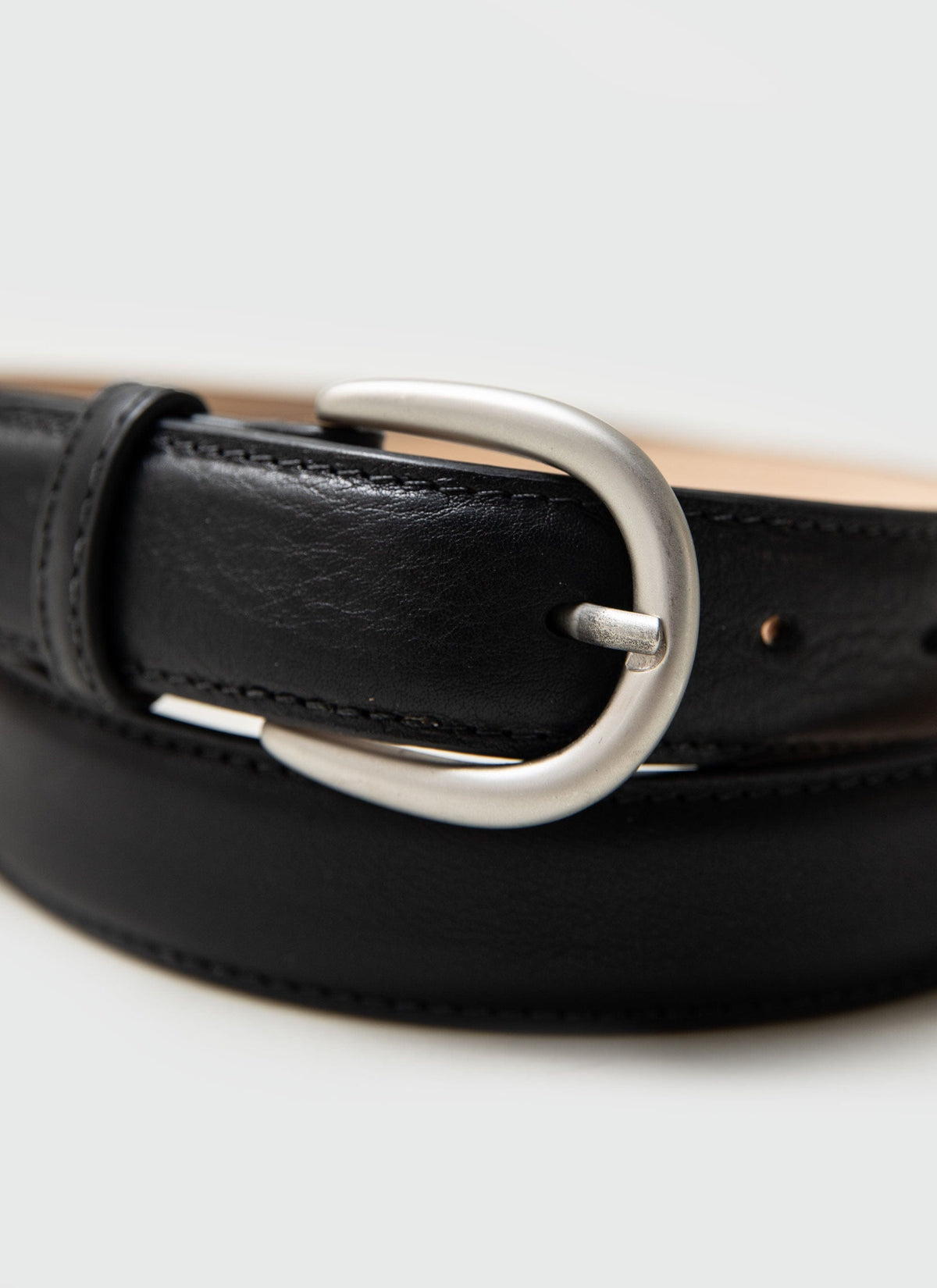 Men's Leather Dress Belt - Made in England - Black | Percival Top Pick