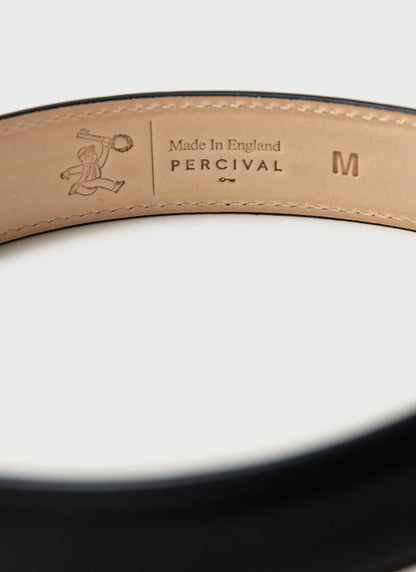 Men's Leather Dress Belt - Made in England - Black | Percival Top Pick