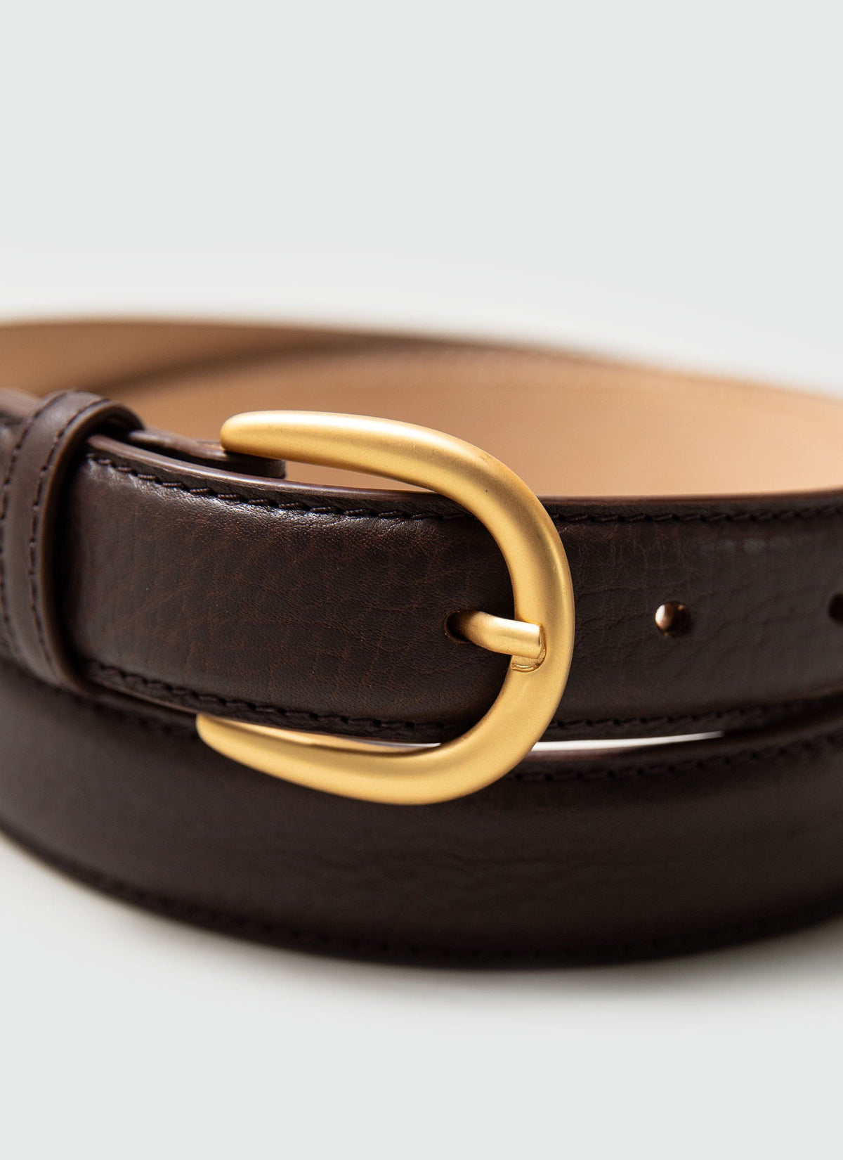 Men's Leather Dress Belt - Made in England - Brown | Percival Trending