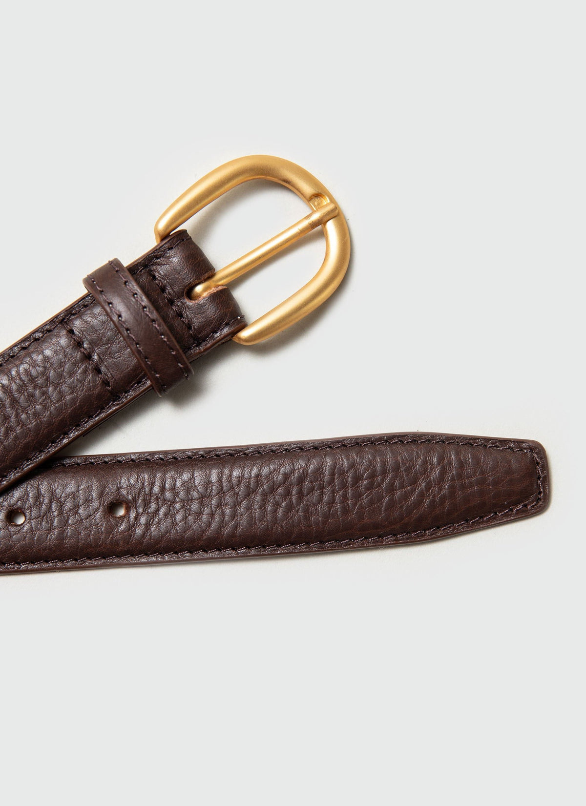 Men's Leather Dress Belt - Made in England - Brown | Percival Trending