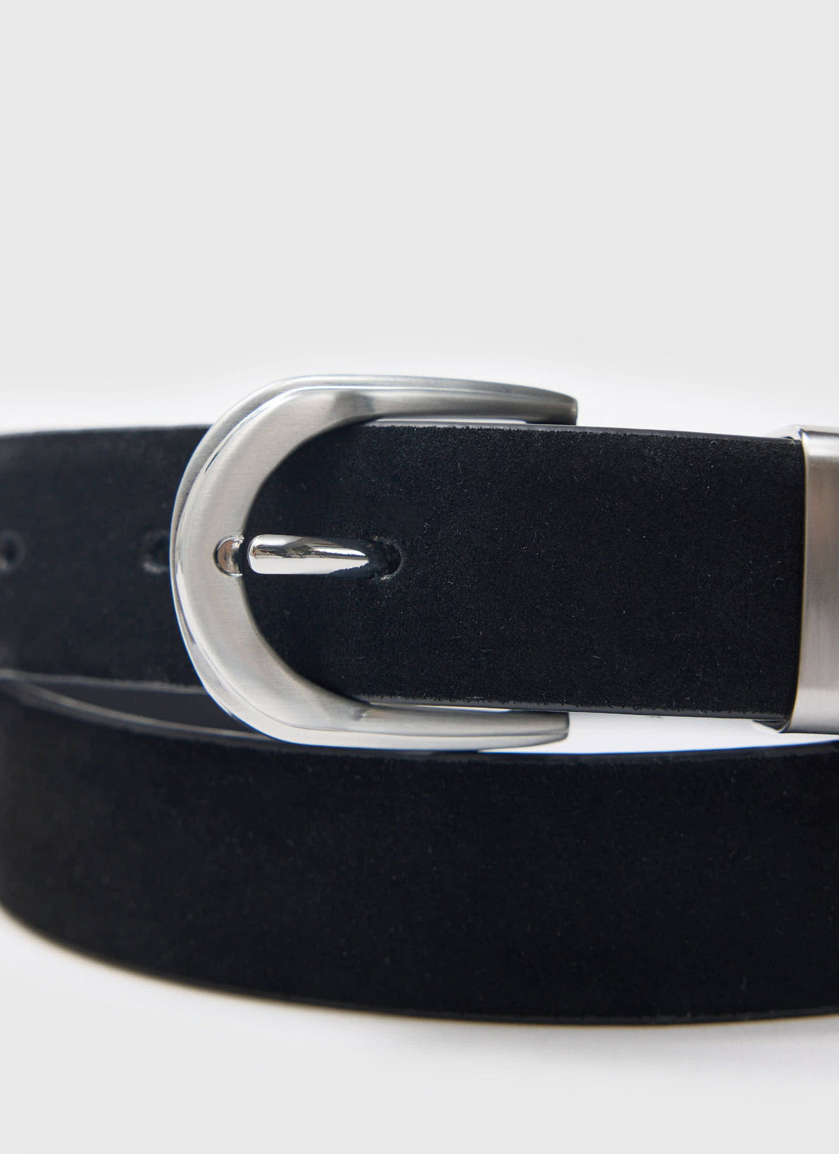 Suede Belt - 100% Leather - Black | Percival Best Seller