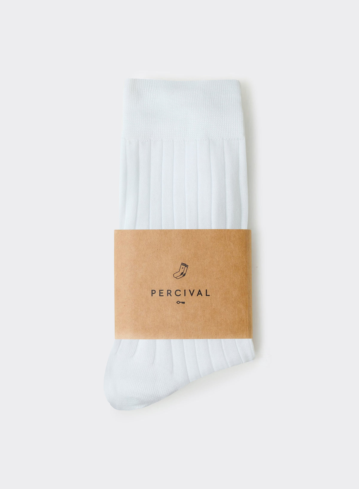 Men's Loafer Dress Ribbed Socks - White - 100% Cotton | Percival Featured