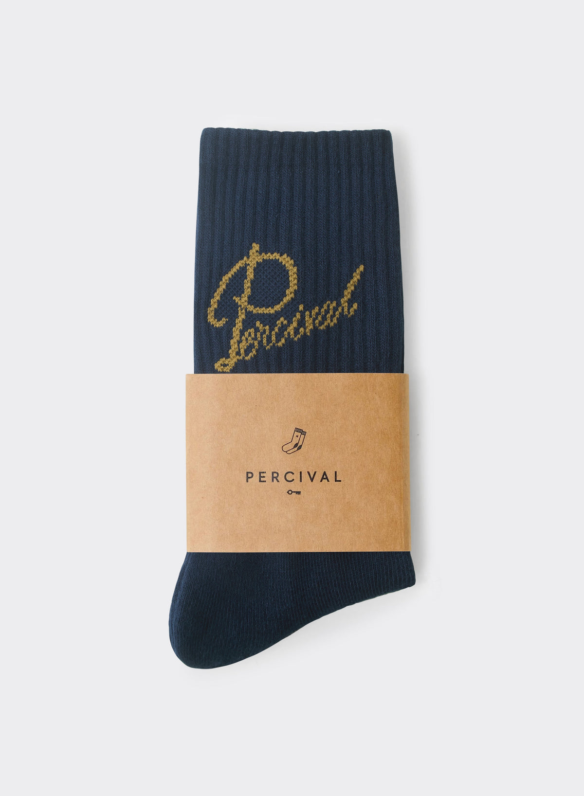 Men's Kingsley Jacquard Socks - Navy | Percival Special Offer