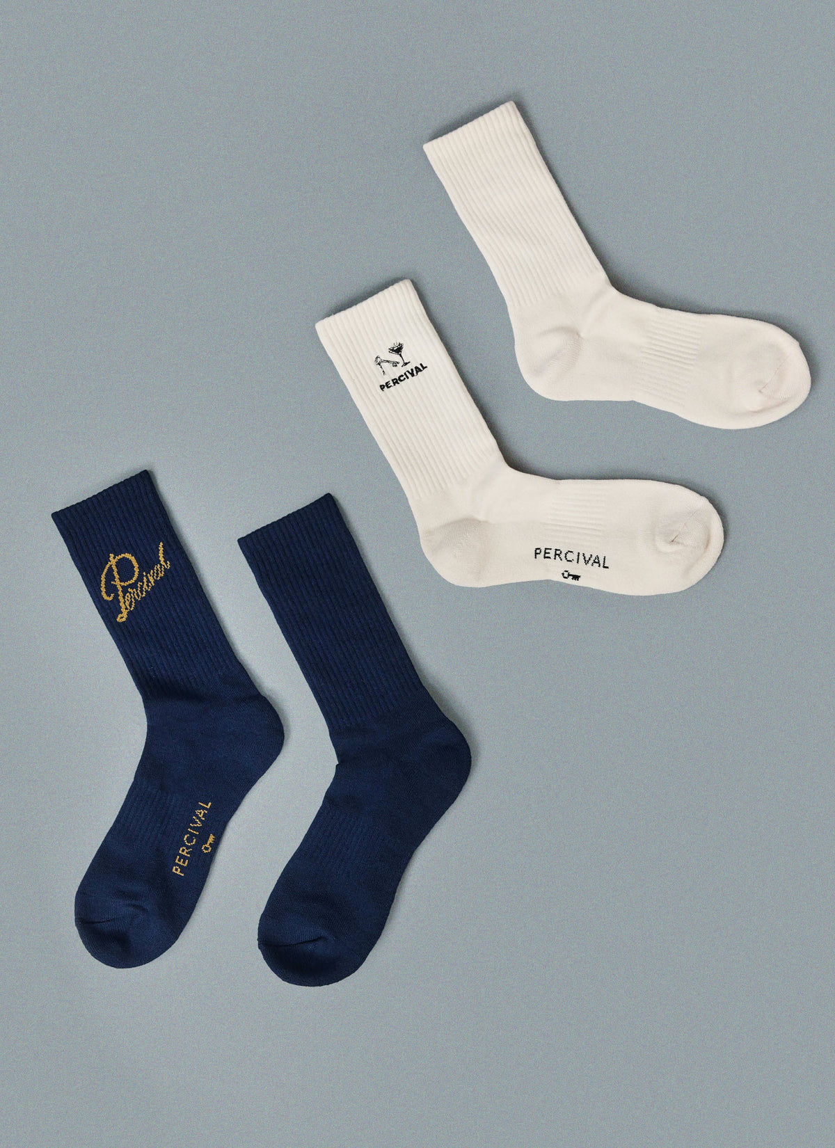Men's Kingsley Jacquard Socks - Navy | Percival Special Offer