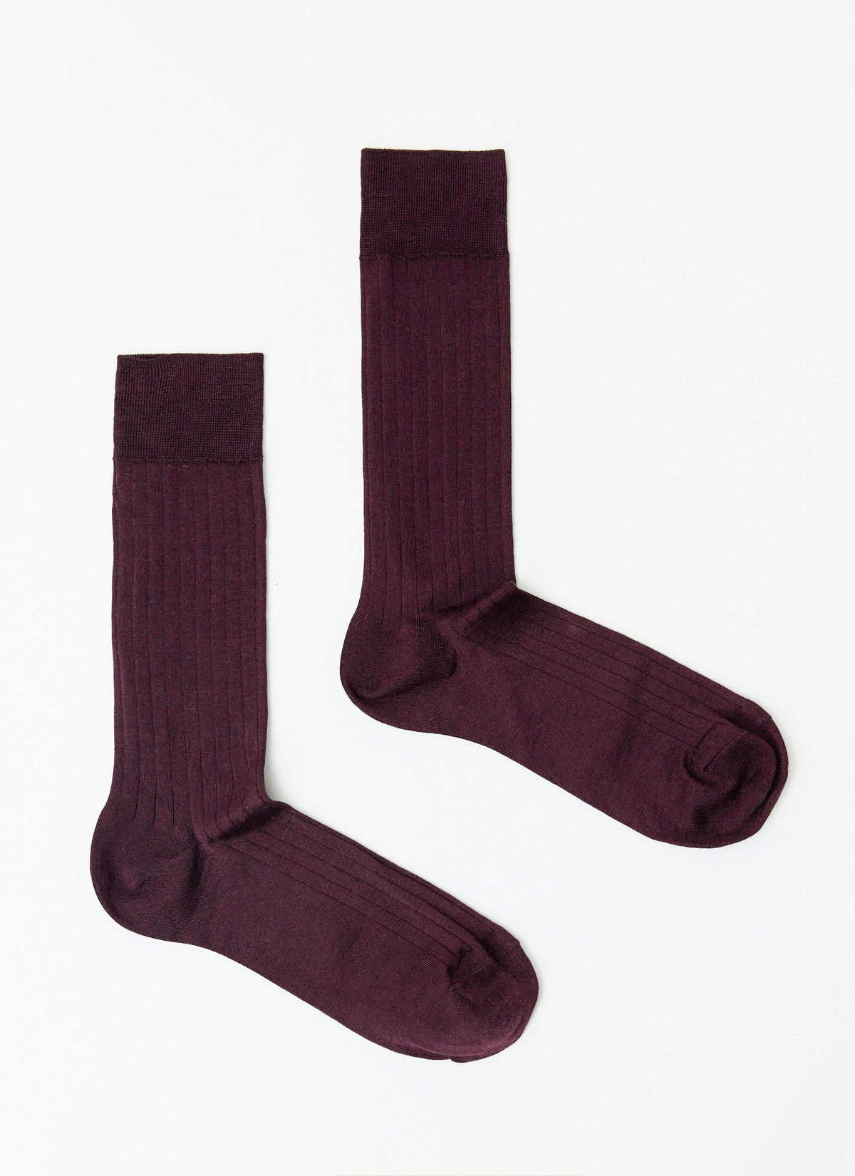 Loafer Dress Socks - Cotton - Merlot | Percival Latest