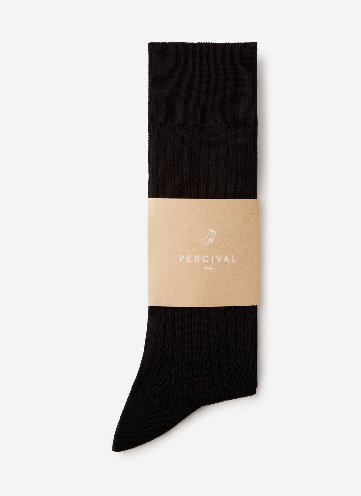 Men's RIbbed Dress Socks - Cotton - Black | Percival Hot Sale