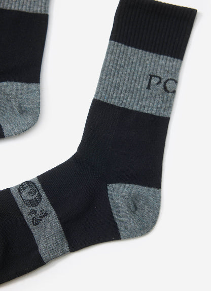 Men's PCVL Performance Socks - Black Cotton Blend | Percival Best Seller