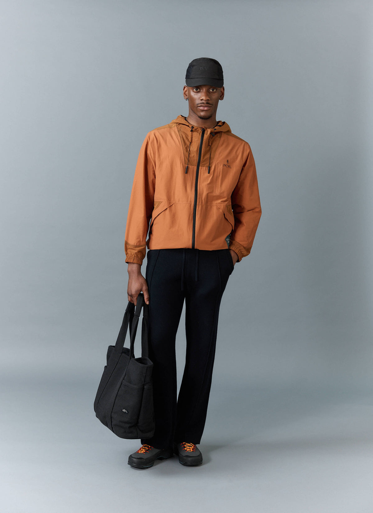 Men's PCVL Zip Through Water Resistant Jacket - Rust | Percival Sale