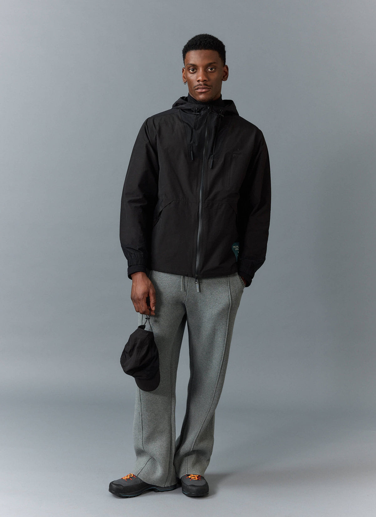 Men's Water Resistant Jacket - Black PCVL Zip Through | Percival Value