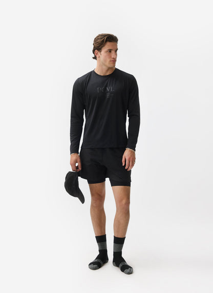 Men's Long Sleeve Performance Top - Black PCVL | Percival Top Pick
