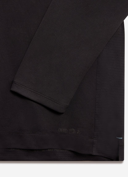 Men's Long Sleeve Performance Top - Black PCVL | Percival Top Pick