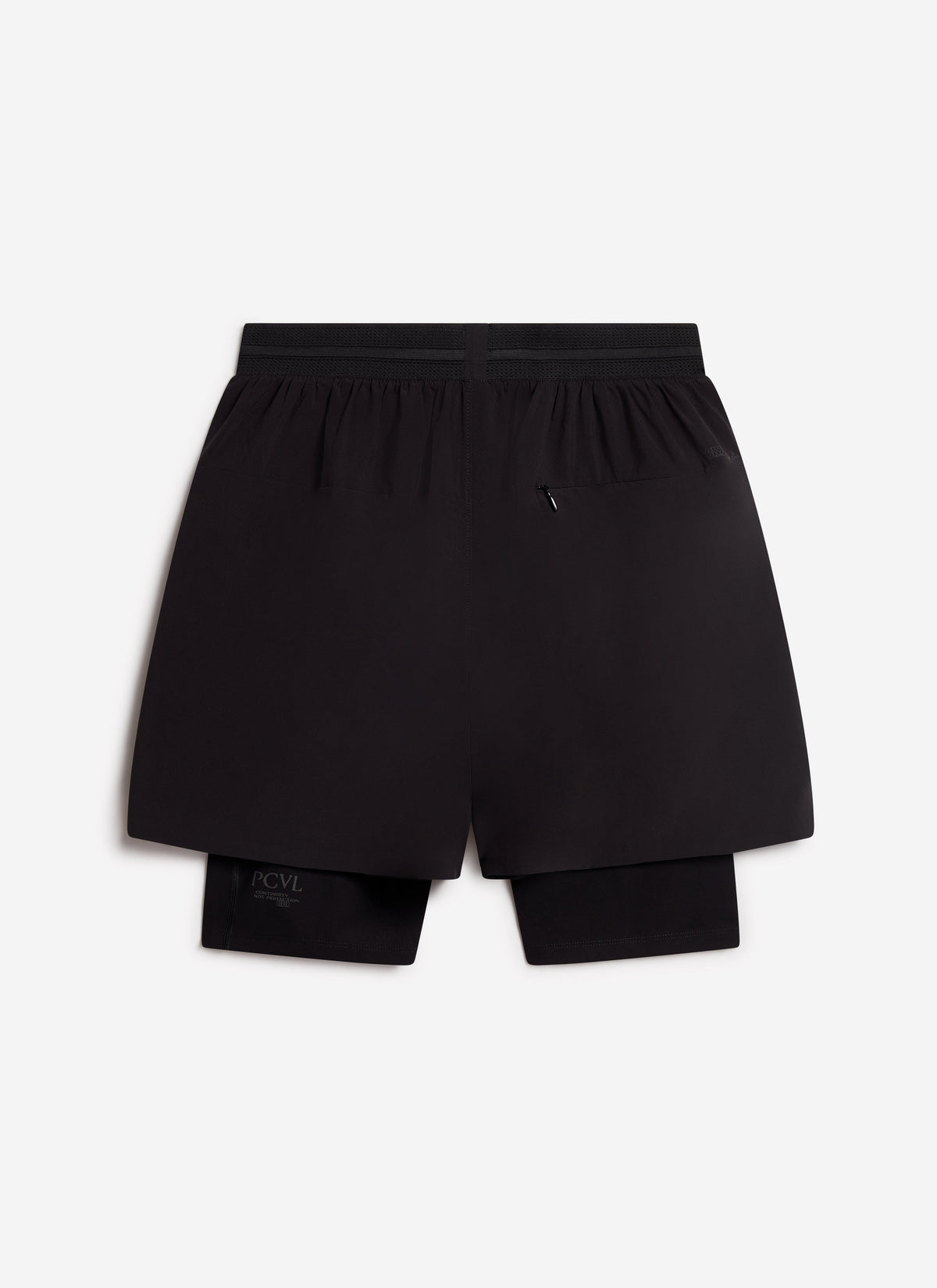 Men's 2 in 1 Running Shorts - Black PCVL | Percival Sale