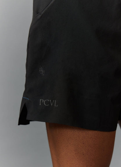 Men's PCVL Performance Nylon Shorts - Black - Quick-Dry, Breathable | Percival Sale