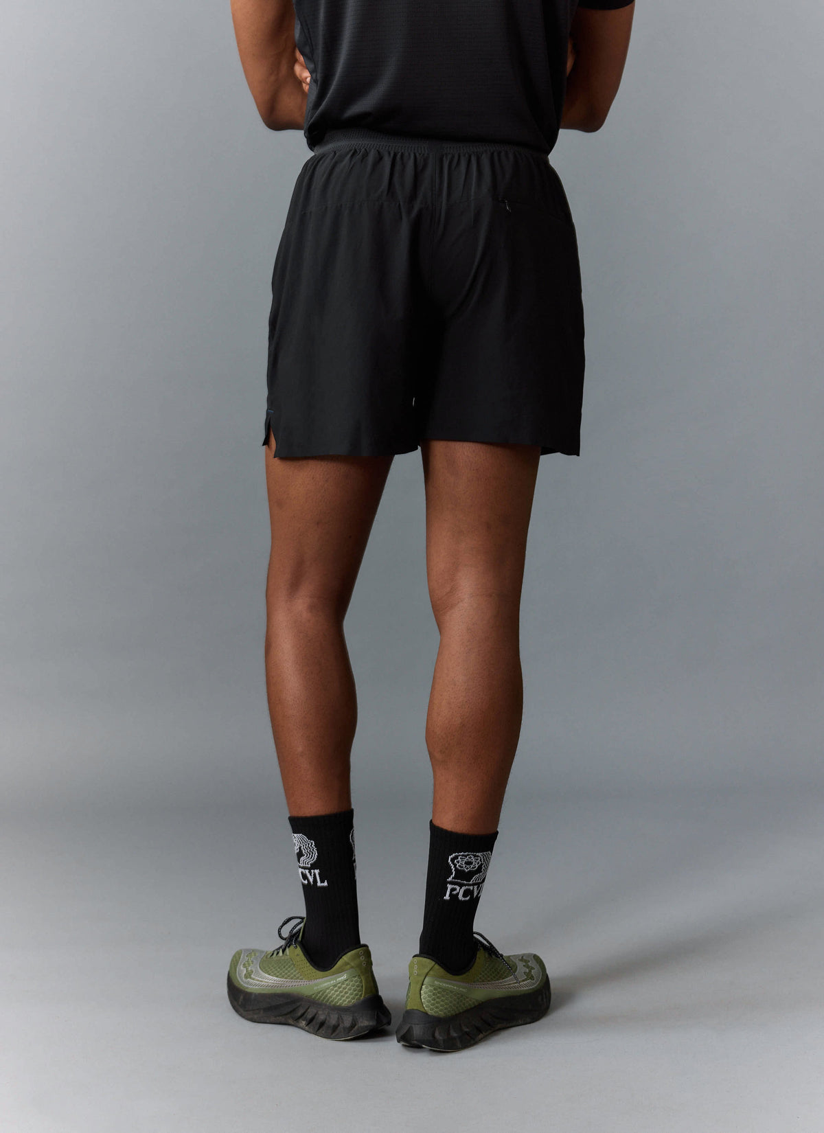 Men's PCVL Performance Nylon Shorts - Black - Quick-Dry, Breathable | Percival Sale