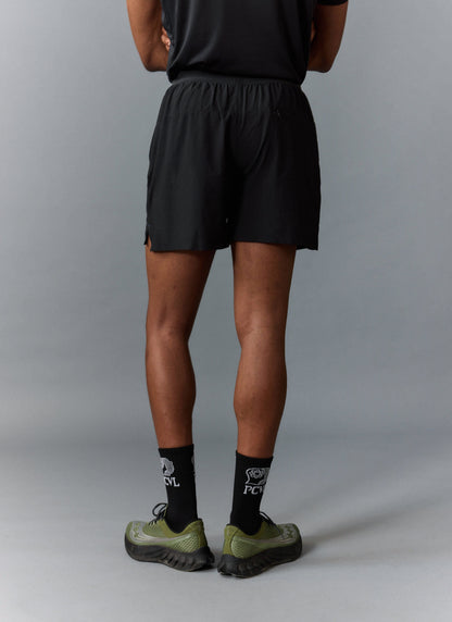 Men's PCVL Performance Nylon Shorts - Black - Quick-Dry, Breathable | Percival Sale