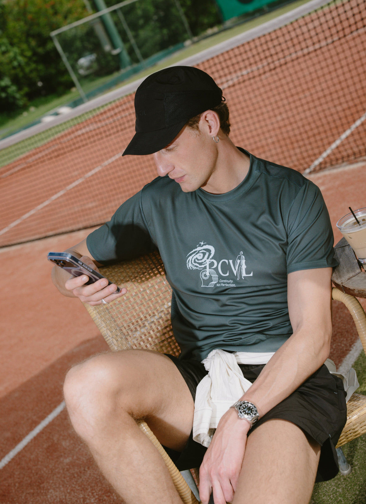 Men's Performance Top - PCVL Printed - Forest | Percival Latest