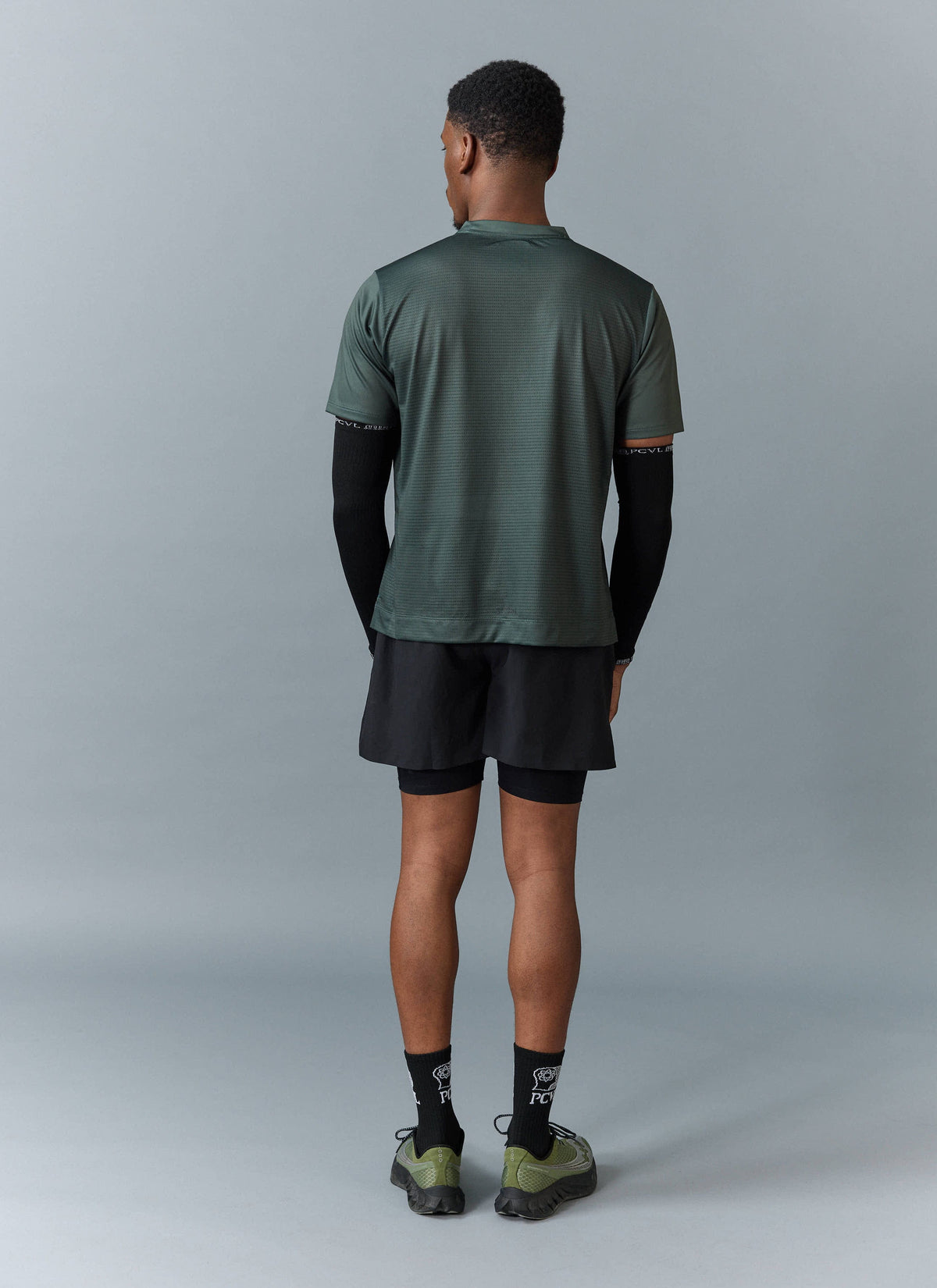 Men's Performance Top - PCVL Printed - Forest | Percival Latest