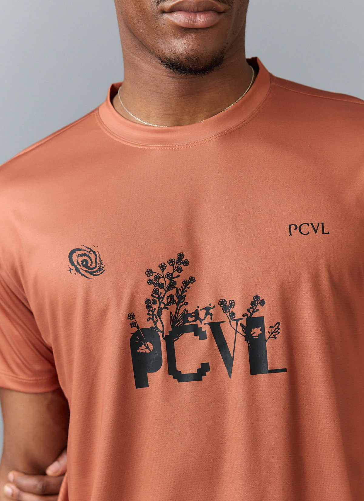 Men's PCVL Printed Performance Top - Rust | Percival Smart Buy
