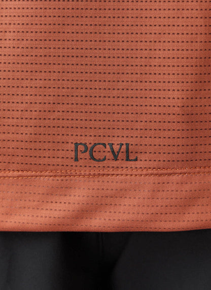 Men's PCVL Printed Performance Top - Rust | Percival Smart Buy