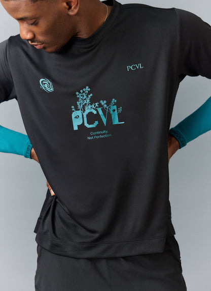 Men's PCVL Printed Performance Top - Black | Percival Sale