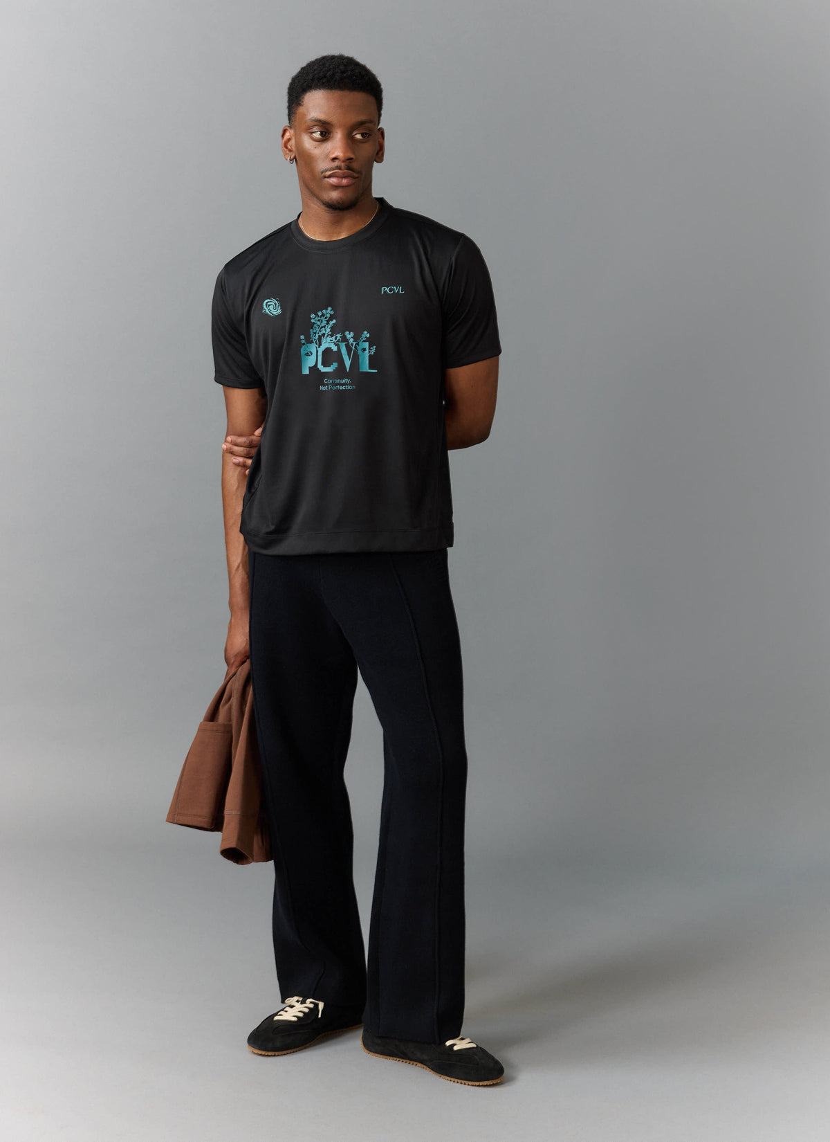 Men's PCVL Printed Performance Top - Black | Percival Sale