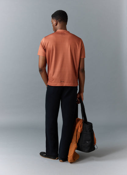 Men's PCVL Performance Top - Rust - Breathable Training Wear | Percival Top Pick