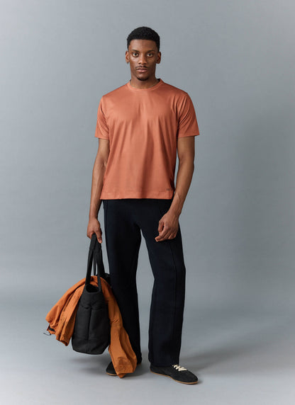 Men's PCVL Performance Top - Rust - Breathable Training Wear | Percival Top Pick