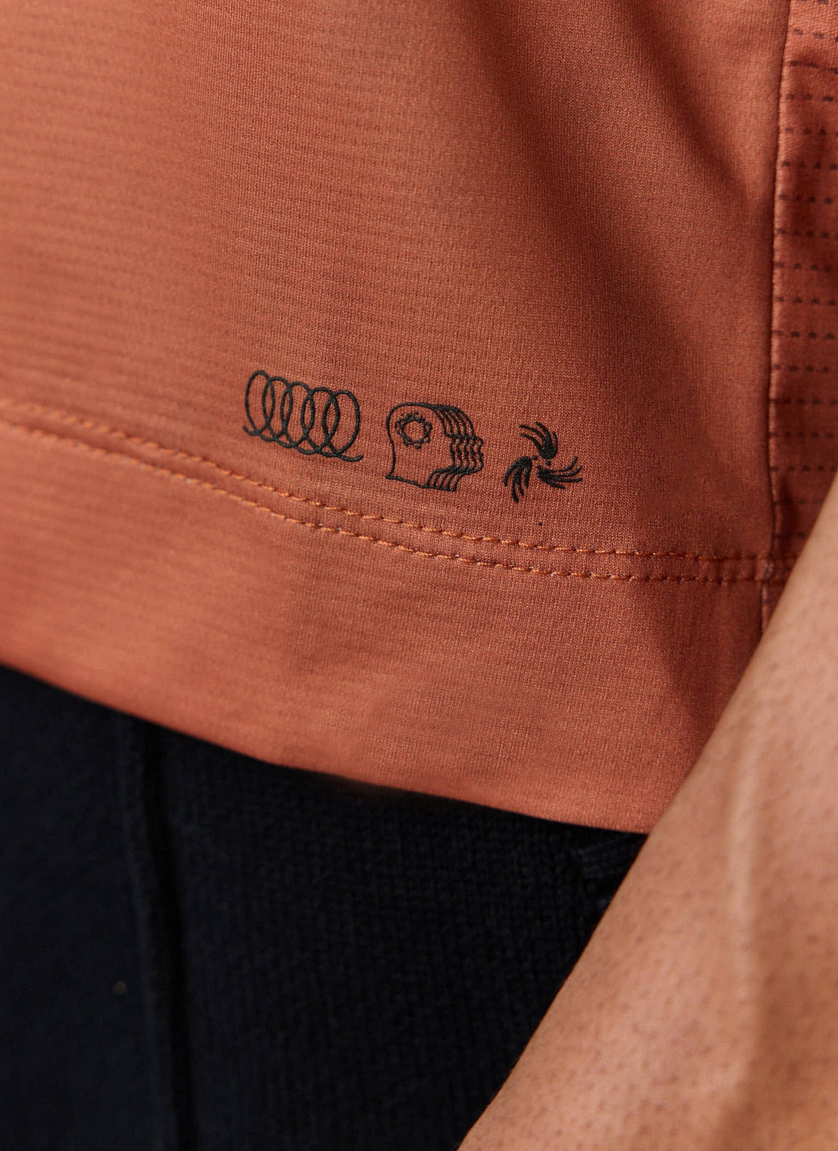 Men's PCVL Performance Top - Rust - Breathable Training Wear | Percival Top Pick