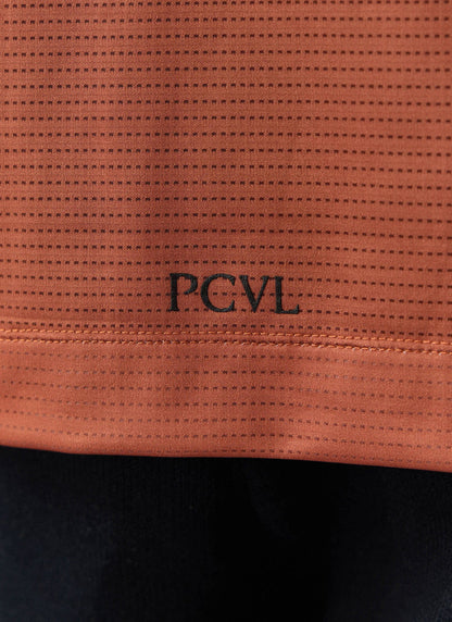 Men's PCVL Performance Top - Rust - Breathable Training Wear | Percival Top Pick
