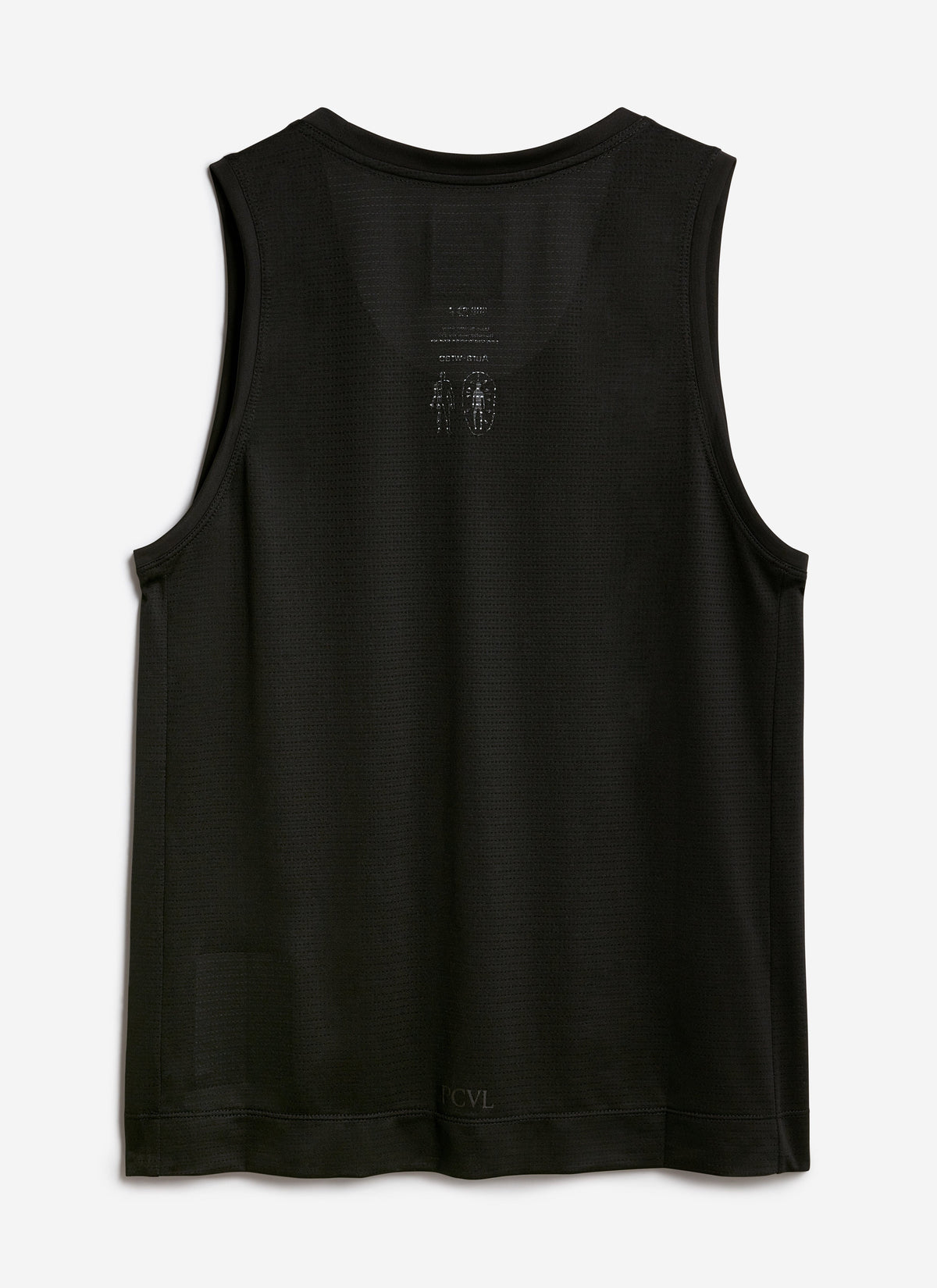 Men's Running Vest - PCVL Technical Printed - Black | Percival Discount