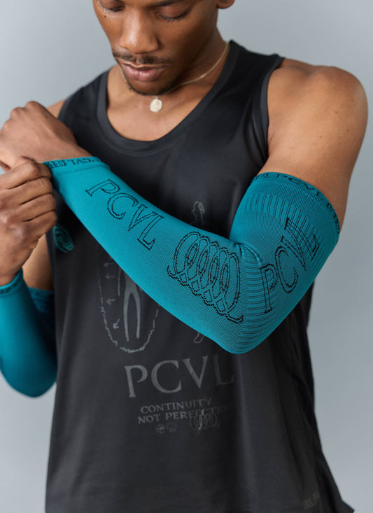 Men's Compression Arm Sleeves - PCVL - Blue | Percival Popular