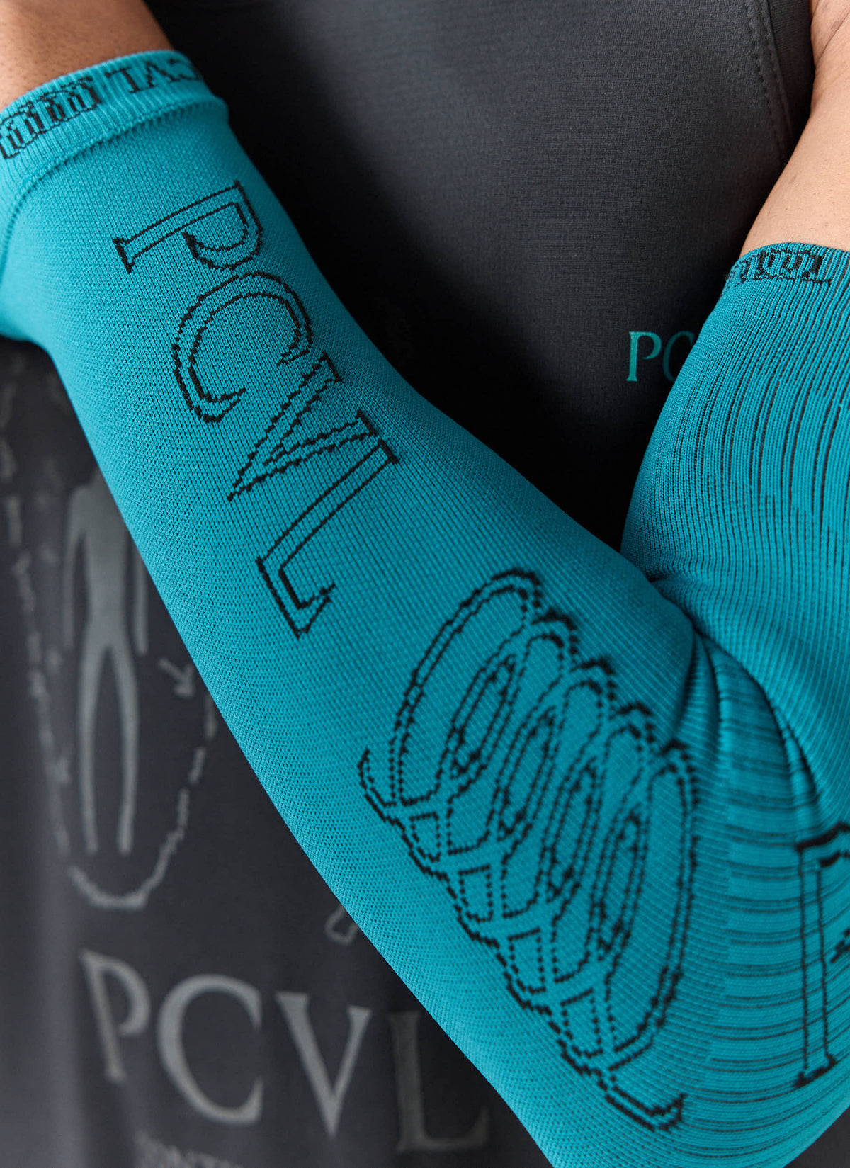Men's Compression Arm Sleeves - PCVL - Blue | Percival Popular