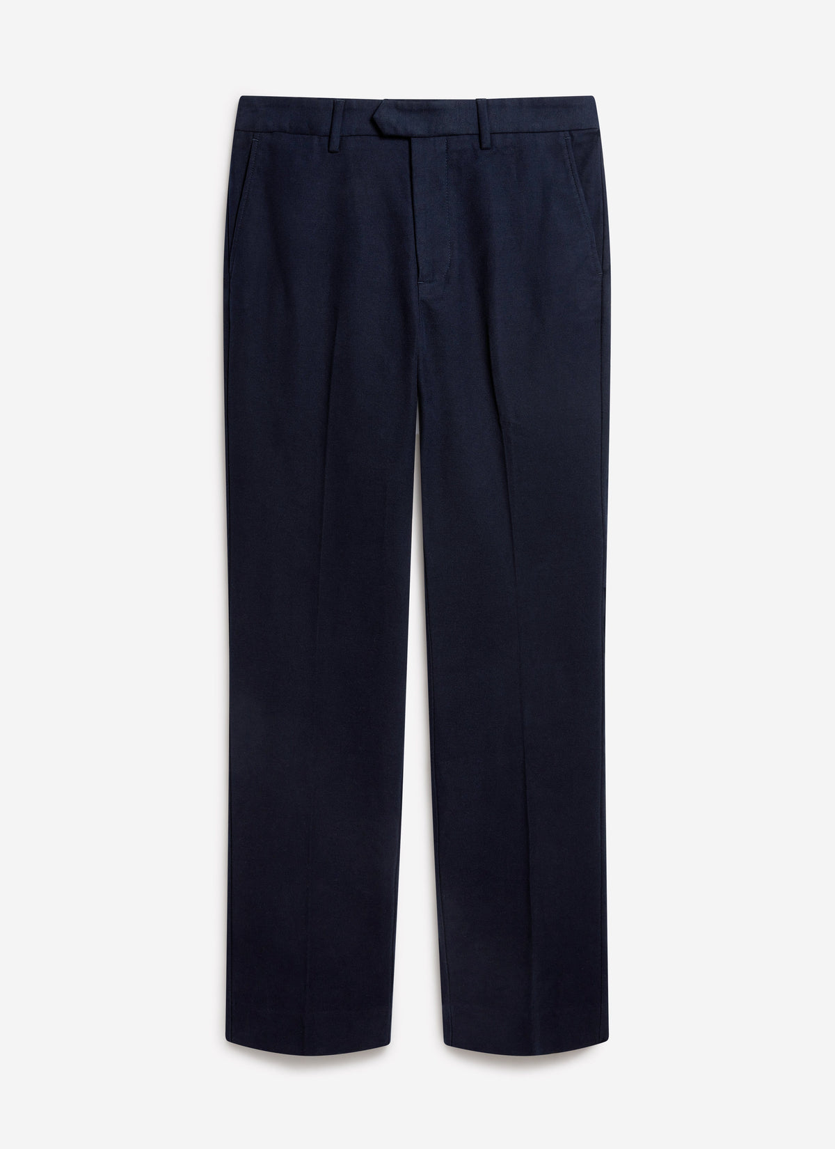 Tailored Moleskin Straight Leg Trousers - Navy | Percival Recommended