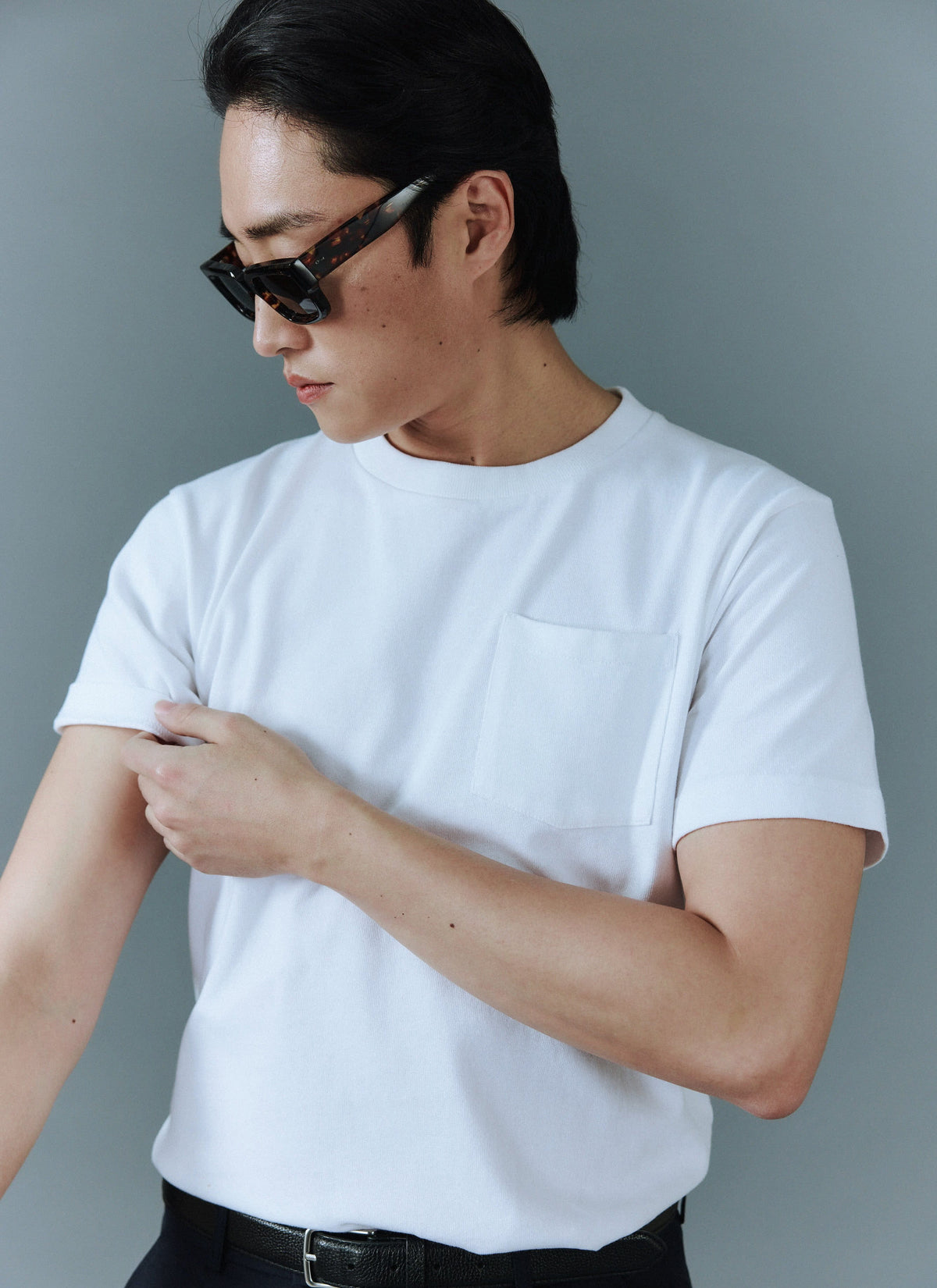 Short Sleeve Pocket T Shirt - Organic Cotton - White | Percival Hot Sale