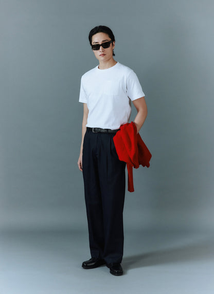 Short Sleeve Pocket T Shirt - Organic Cotton - White | Percival Hot Sale