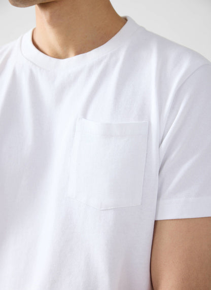 Short Sleeve Pocket T Shirt - Organic Cotton - White | Percival Hot Sale