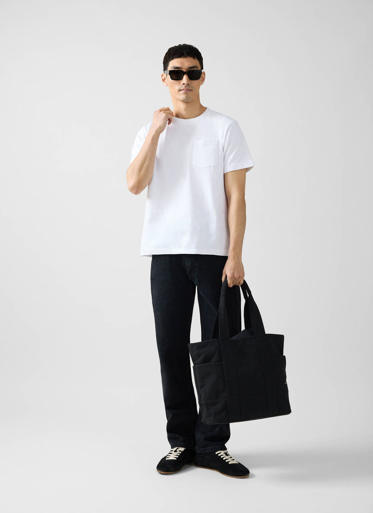 Short Sleeve Pocket T Shirt - Organic Cotton - White | Percival Hot Sale