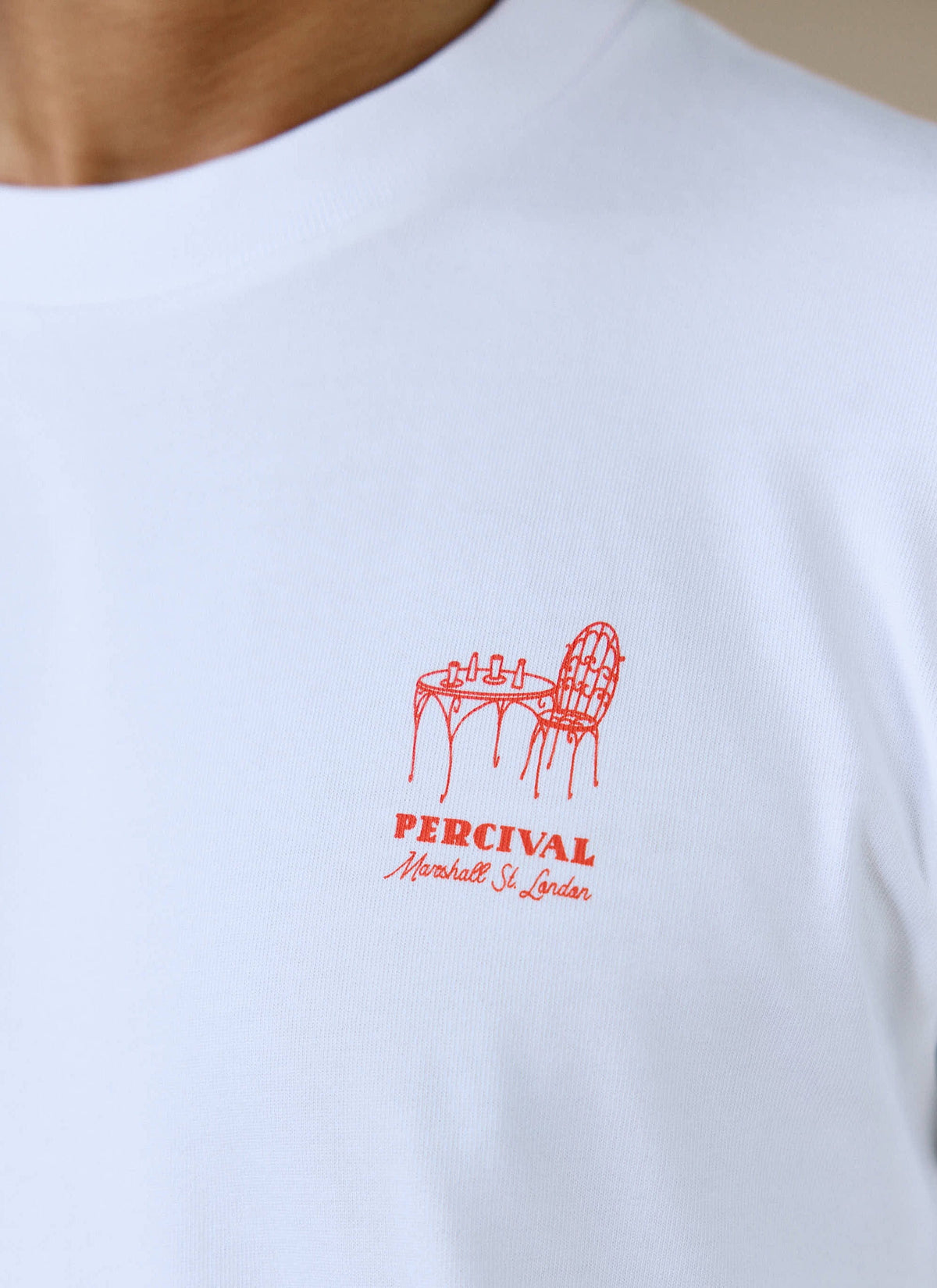Men's Graphic T Shirt - Fine Wines - Cotton - White | Percival Latest