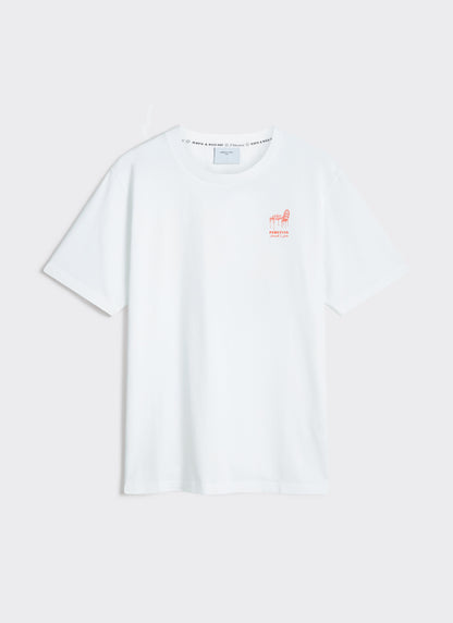 Men's Graphic T Shirt - Fine Wines - Cotton - White | Percival Latest