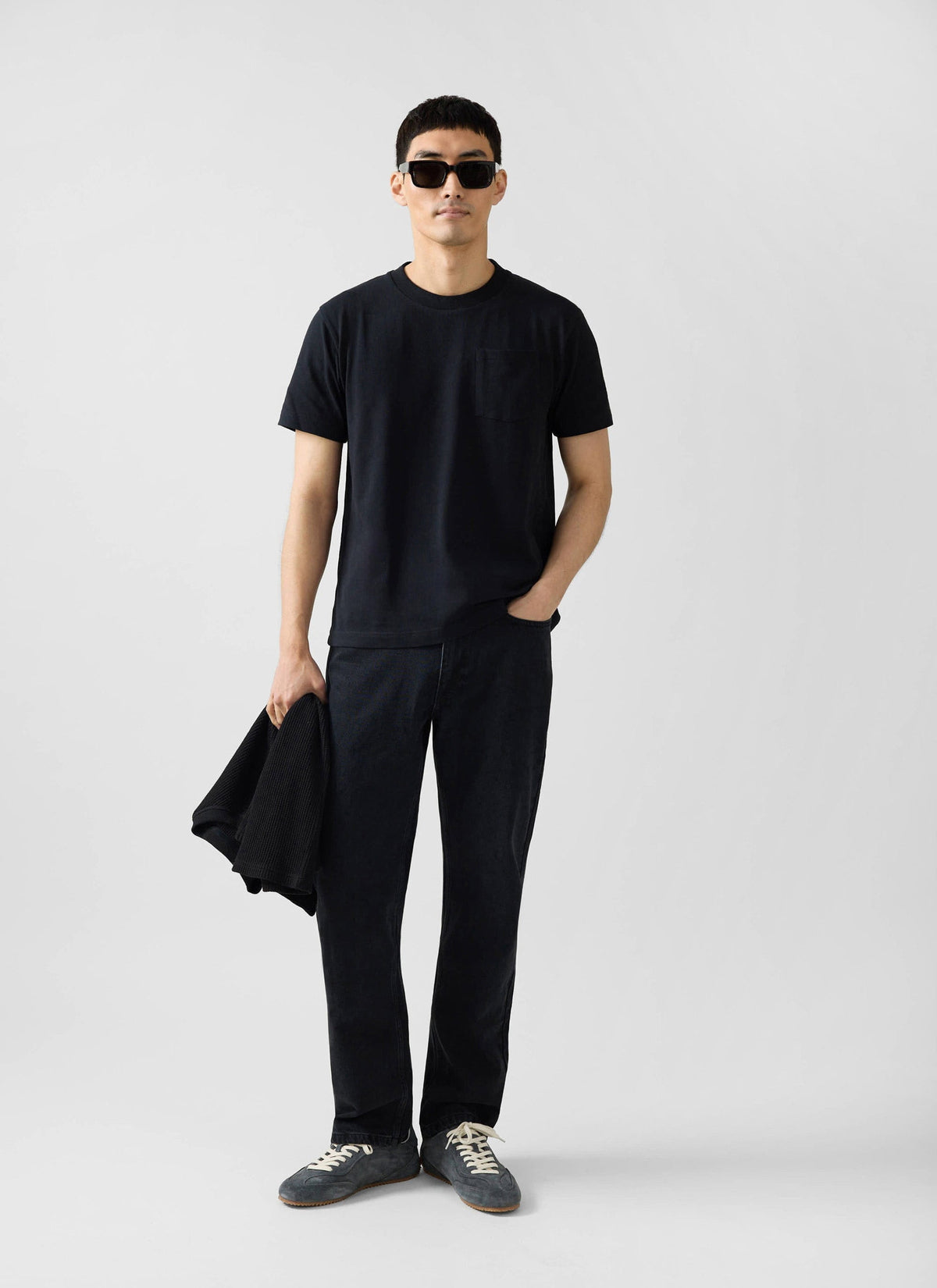 Short Sleeve Pocket T Shirt - Organic Cotton - Black | Percival Everyday