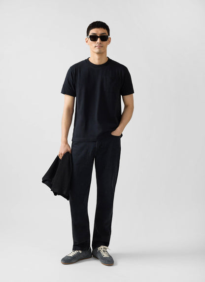 Short Sleeve Pocket T Shirt - Organic Cotton - Black | Percival Everyday