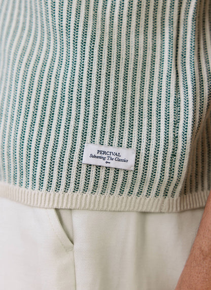 Men's Knitted Polo Shirt - Dixon - Cotton - Cream | Percival Hot Sale