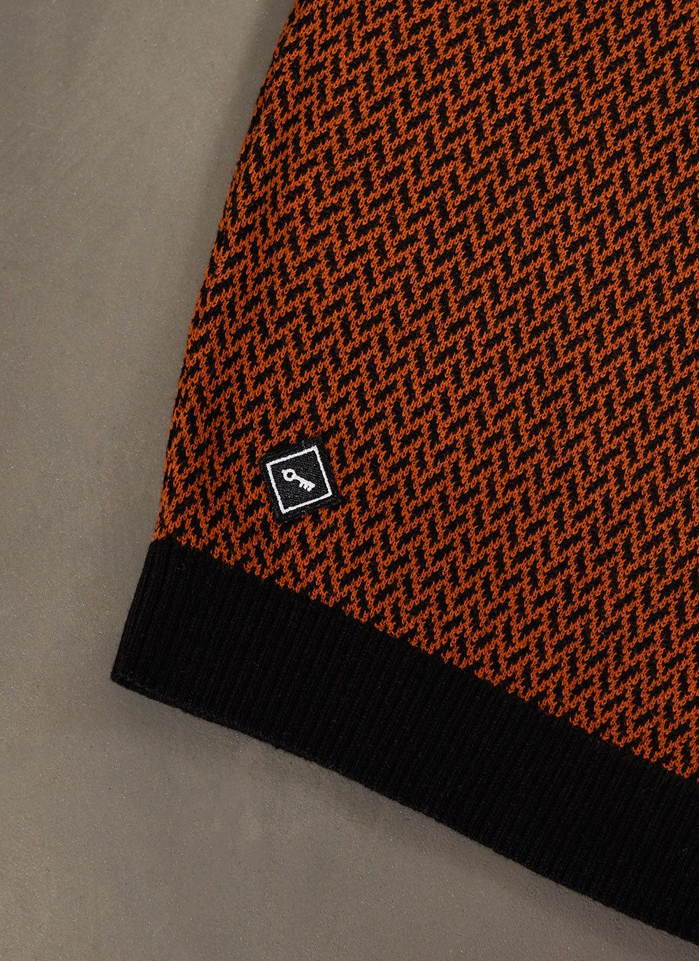 Men's Knitted Polo Shirt - Short Sleeve - Espresso Brown | Percival Essential