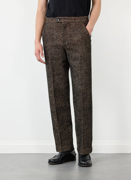 Men's Straight Leg Trousers - Twill - Oak | Percival Exclusive