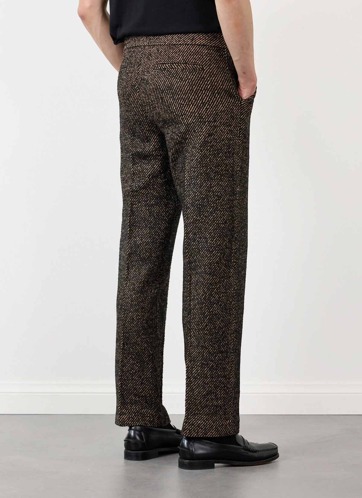 Men's Straight Leg Trousers - Twill - Oak | Percival Exclusive