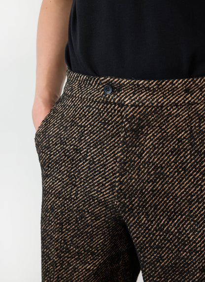 Men's Straight Leg Trousers - Twill - Oak | Percival Exclusive